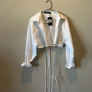 Lioness White Cropped Jacket